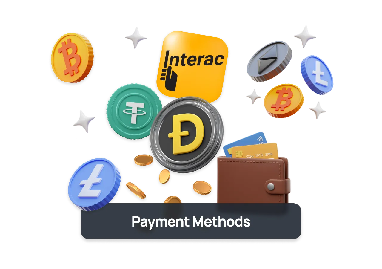 Interac and cryptocurrency provide convenient payment options at Canadian online casinos.